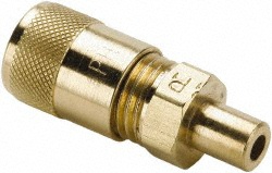 PARKER 500 Max psi, 1/4 Tube OD, Straight Solder Connector Access Valve AVUS-44