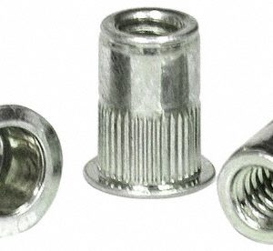 RIVETKING #10-32, 0.13 to 0.225" Grip, 19/64" Drill, Aluminum Standard Rivet Nut 10F2IKFAP/P25