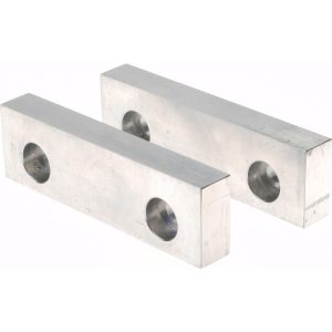 GIBRALTAR Vise Jaw: 4.06" Wide, 1-1/4" High, 0.6250" Thick, Flat 428-1087