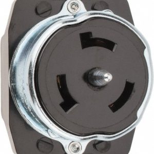 HUBBELL WIRING DEVICE-KELLEMS 125/250 VAC, 50 Amp, Self Grounding Receptacle CS6369