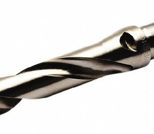 SECO Replaceable-Tip Drill: 24 to 25.99 mm Dia, 125 mm Max Depth, 1" Weldon Flat Shank 02466054