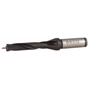 SECO Replaceable-Tip Drill: 16 to 16.99 mm Dia, 3.15" Max Depth, 5/8" Weldon Flat Shank 02445840