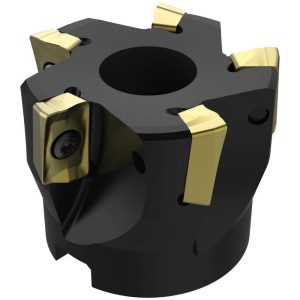 SECO 2" Cut Diam, 3/4" Arbor Hole Diam, 0.59" Max Depth, Indexable Square-Shoulder Face Mill 75503405