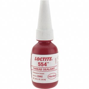 LOCTITE Threadlocker: Red, 10 mL, Bottle 231643