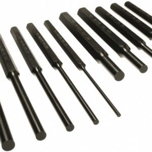 MAYHEW Pin Punch Set: 10 Pc, 0.125 to 0.375" 61511