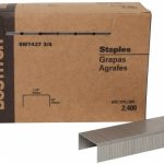 STANLEY BOSTITCH Steel Crown Staple: Flat Style, 0.625" Crown Width, 1-3/8" Leg Length SW74375/8