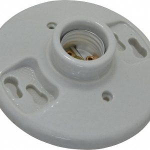 LEVITON 4 Pin, 250 VAC, 660 Watt, Medium Base, Keyless Lamp Holder 49875