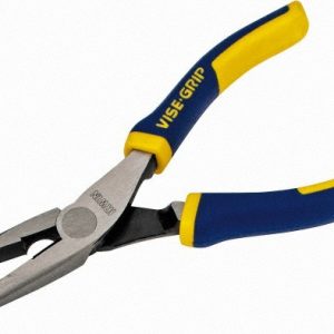 IRWIN Long Nose Plier: 1-25/32" Jaw Length, Side Cutter 2078216