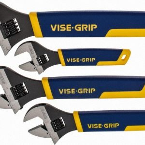IRWIN Adjustable Wrench Set: 4 Pc, Inch & Metric 2078706