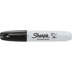 SHARPIE Permanent Marker: Black, AP Non-Toxic, Chisel Tip 7073502392