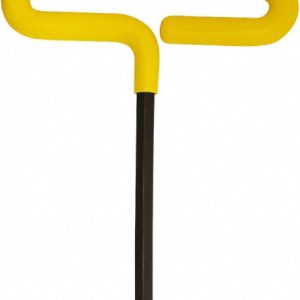 BONDHUS Hex Key: 3/8" Hex, Hex End, T-Handle Cushion Grip 46414