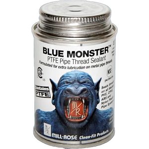 BLUE MONSTER Pipe Thread Sealant: White, 4 oz Can, PTFE 76001