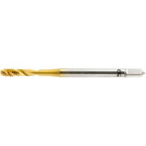 OSG Spiral Flute Tap: UNC, 3 Flute, Modified Bottoming, 2B Class of Fit, Vanadium High-Speed Steel, TiN Finish 1645058115