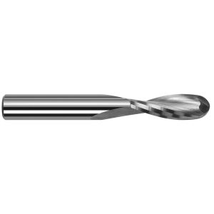 HARVEY TOOL Spiral Router Bit: 1/8" Dia, 1/8" Shank Dia, 2 Flute, Upcut 962408
