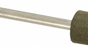 GRIER ABRASIVES 3/8" Max Dia x 2-1/4" Long, Cone B52, Rubberized Point B52-J1-19354
