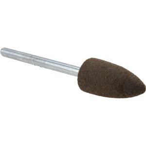 GRIER ABRASIVES 3/8" Max Dia x 2-1/4" Long, Cone B52, Rubberized Point B52-J3-19355