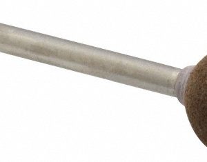GRIER ABRASIVES 1/2" Max Dia x 1-3/4" Long, Ball B121, Rubberized Point B121-J3-19797