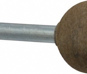 GRIER ABRASIVES 1" Max Dia x 2" Long, Ball A25, Rubberized Point A25-J3-19807
