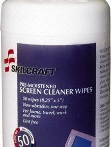 ABILITYONE SKILCRAFT Computer Screen Wet Wipes, 5" x 7" 7930014541138