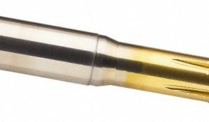 GUHRING Thread Forming Tap: #4-40 UNC, 2BX Class of Fit, Bottoming Chamfer, High-Speed Steel-E-CO, Titanium Nitride Finish 9039590028450