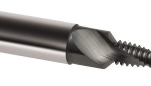 GUHRING Helical Flute Thread Mill: 3/8-16, Internal, 2 Flute, 12.00 mm Shank Dia, Solid Carbide 9041390095250
