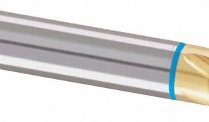 GUHRING 1/2-14 NPTF, 25&deg; Helix, 5 Flutes, Modified Bottoming Chamfer, TiN Finish, Cobalt, Spiral Flute Pipe Tap 9041270219000