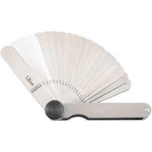STARRETT 20 Piece, 0.05mm to 1 Thick, Parallel Feeler Gage Set 55974