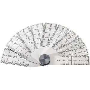 STARRETT 1/2 to 1 Inch Measurement, 10 Leaf Taper Gage 51291