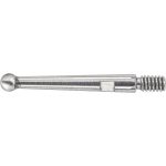 STARRETT Test Indicator Ball Contact Point: 2 mm Ball Dia, 15.88 mm Contact Point Length, Carbide 65868