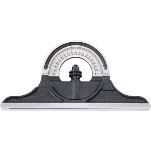 STARRETT 12 to 24 Inch Long Blade, Reversible Combination Square Protractor Head 52525