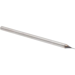 ACCUPRO Square End Mill: 0.015" Dia, 0.022" LOC, 3 Flutes, Solid Carbide 14797136