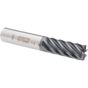 ACCUPRO Corner Radius End Mill: 1/2" Dia, 1-1/4" LOC, 0.03" Radius, 7 Flutes, Solid Carbide 58750803