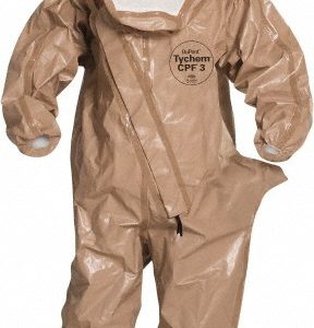 DUPONT Rain Encapsulated Suit: Size Small, ASTM D1777, ASTM D3776, ASTM D3787, ASTM D5034 & OSHA 16 CFR 1610, Tan, l C3525TTNSM000600
