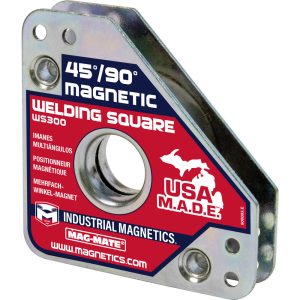 MAG-MATE 3-3/4" Wide x 3/4" Deep x 3-3/4" High, Rare Earth Magnetic Welding & Fabrication Square WS300