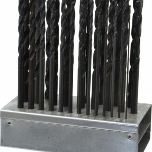 HERTEL Drill Bit Set: Aircraft Extension Length Drill Bits, 29 Pc, 135 &deg;, High Speed Steel 906SFA