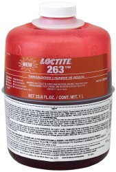 LOCTITE Threadlocker: Liquid, 1,000 mL, Bottle 1330334