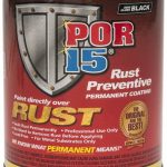 POR-15 1 Pint, Semi Gloss Black, Rust Preventative Paint 45408