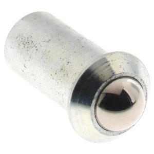 GIBRALTAR Steel Press Fit Ball Plunger: 0.188" Dia, 0.394" Long SWPF10-3BLCZ-G