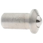 GIBRALTAR Stainless Steel Press Fit Ball Plunger: 0.125" Dia, 0.252" Long SSWPF10-2BL-G