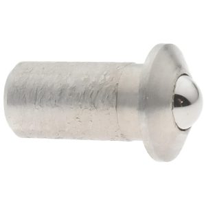 GIBRALTAR Stainless Steel Press Fit Ball Plunger: 0.125" Dia, 0.252" Long SSWPF10-2BL-G