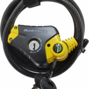 MASTER LOCK 6' Long 4 Pin Tumbler Keyed Padlock Cable & Lock 8413KA-3216