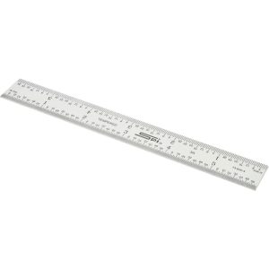 SPI Steel Rule: 6" OAL, 3R Graduation, Rigid, 3/4" OAW 13-840-4