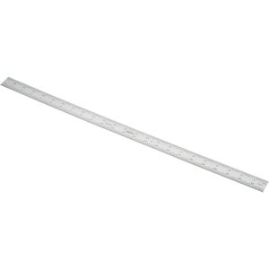 SPI Steel Rule: 24" OAL, 5R Graduation, Rigid, 1-1/8" OAW 13-857-8