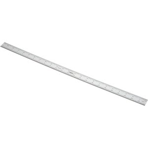 SPI Steel Rule: 24" OAL, English & Metric Graduation, Rigid, 1-1/8" OAW 13-859-4