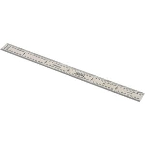 SPI Steel Rule: 6" OAL, 4R Graduation, Flexible, 1/2" OAW 13-881-8