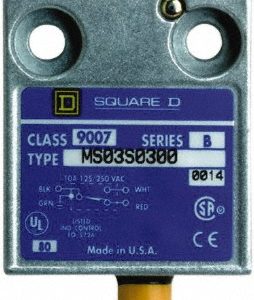 SQUARE D General Purpose Limit Switch: SPDT, NC, Cross Roller Plunger, Top 9007MS03S0300