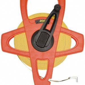 LUFKIN Tape Measure: 200' Long, 1/2" Width, Yellow Blade FE200D