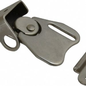 VALUE COLLECTION Padlockable Wing Turn Door Latch: 1-1/2" OAW, 0.94" OAH, Stainless Steel MSC002