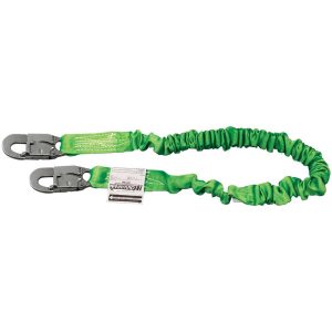 MILLER 6' Long, 310 Lb Capacity, 1 Leg Locking Snap Hook Harness Shock Absorbing Lanyard 216M-Z7/6FTGN