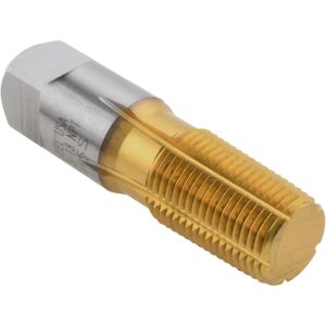 HERTEL 3/8-18 NPT, TiN Coated, High Speed Steel, Thread Forming Pipe Tap R837549T-S